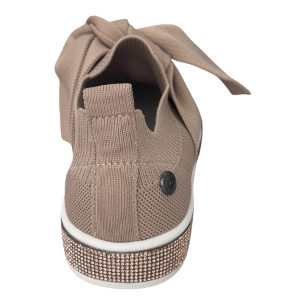 Bernie Mev Spark Sereity Blush Knit Bow Slip On Sneaker Comfort - NWB - Picture 6 of 7